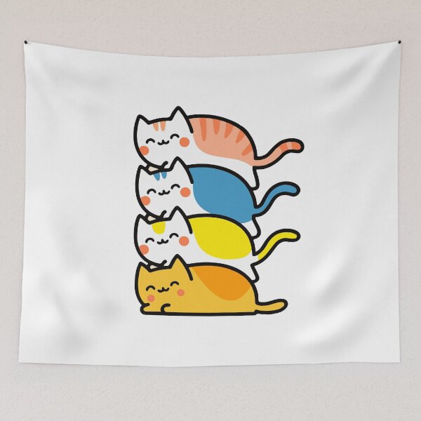 Item preview, Pyramid of Happy Cats: A Tower of Feline Joy designed and sold by Timegraf.