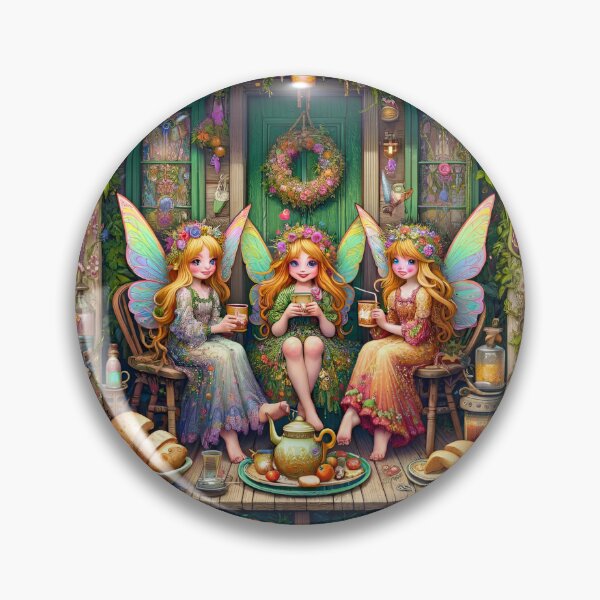 Item preview, Charming Fairy Cottage Whimsical Garden Tea Party designed and sold by NancyzKreations.