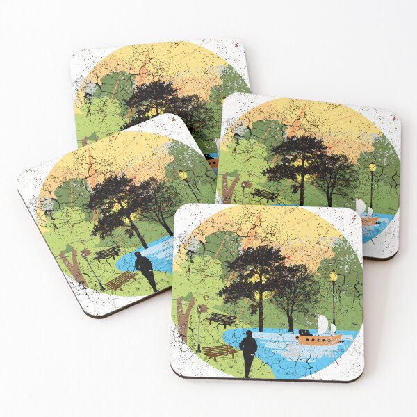 Item preview, Enjoyable garden with sunset. designed and sold by Graphollio-shop.