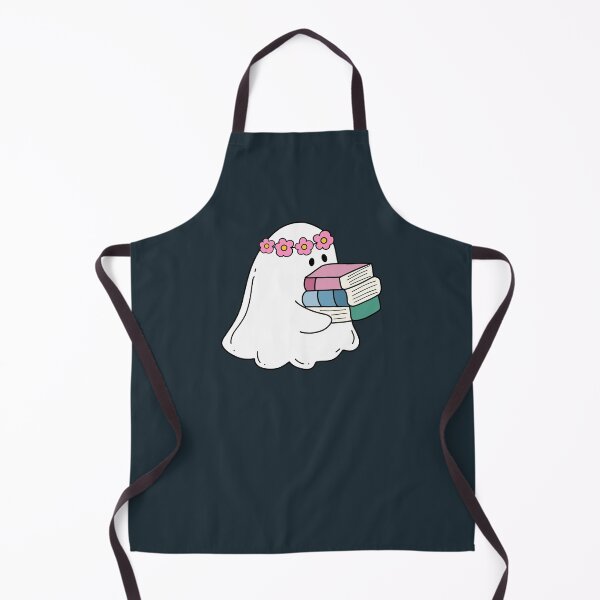 Item preview, Cute ghost with floral crown carrying books designed and sold by Neadoodles.