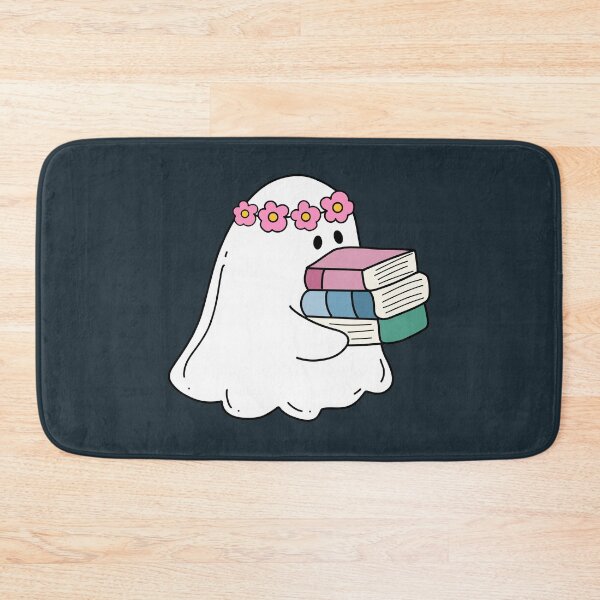 Item preview, Cute ghost with floral crown carrying books designed and sold by Neadoodles.
