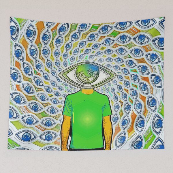 Aperçu de l'œuvre Technicolour EyemanBurst créée et vendue par Klaus Bremner (Autotelic Art).
