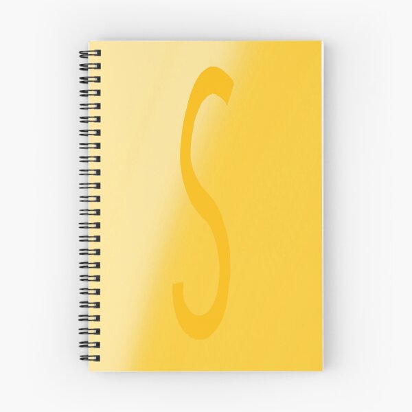 Aperçu de l'œuvre S jaune avec fond dégradé créée et vendue par MusicQueen17.