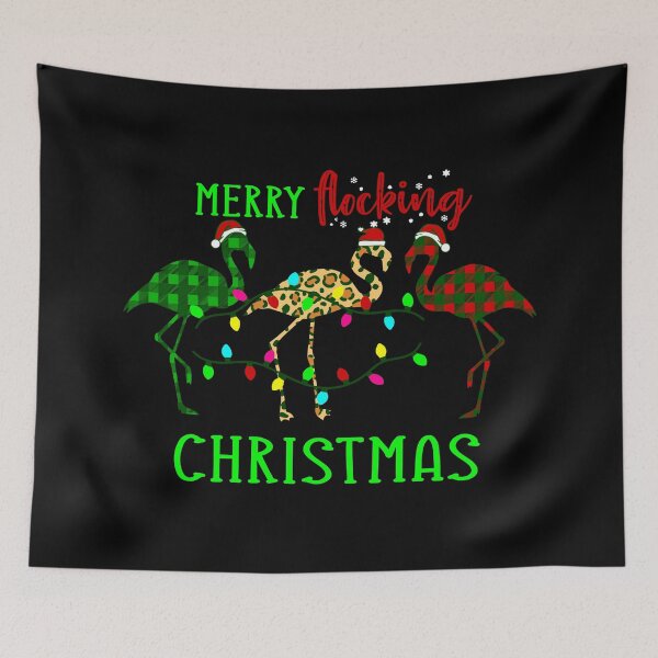 Item preview, ugly christmas flamingo plaid leopard designed and sold by Gossip Rag.