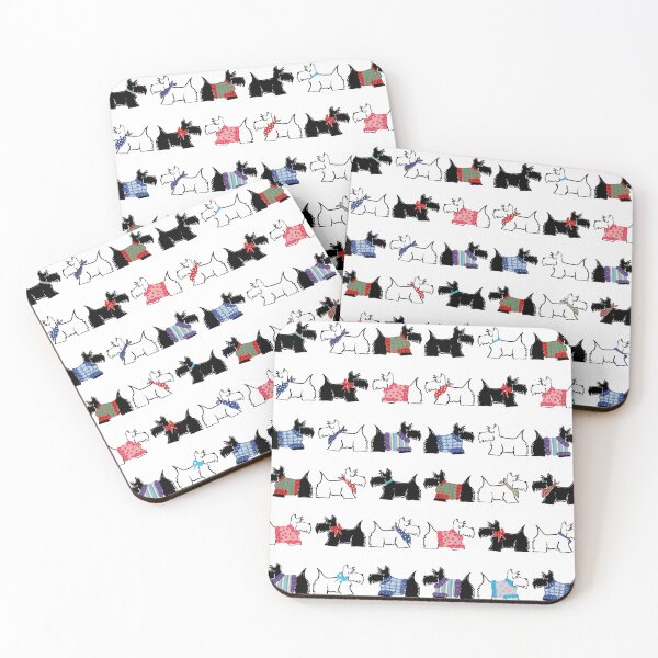 Item preview, Colorful Scotties and Westies designed and sold by Vondac.