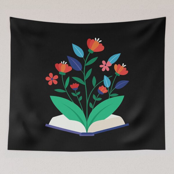 Artikelvorschau, Bücher und Blumen entworfen und verkauft von GraphicsClub.