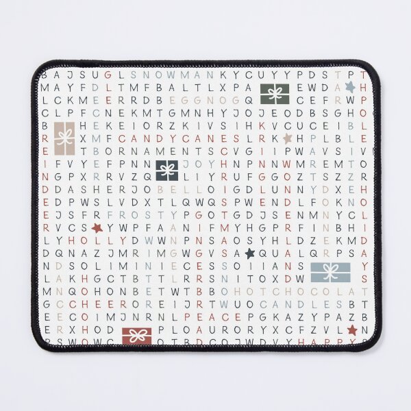Item preview, Word Search Modern Boho Hand Drawn Christmas designed and sold by RebeccaHDesign.