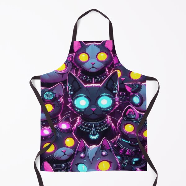 Item preview, Cyberpunk Cats Crowd designed and sold by Imaginarium of Chaos falcon88 .