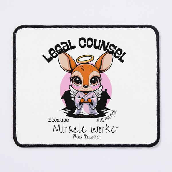 Item preview, Legal Counsel Because Miracle Worker Was Taken - Angel Deer designed and sold by Wicked Title.