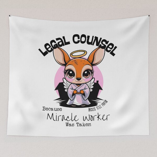 Item preview, Legal Counsel Because Miracle Worker Was Taken - Angel Deer designed and sold by Wicked Title.