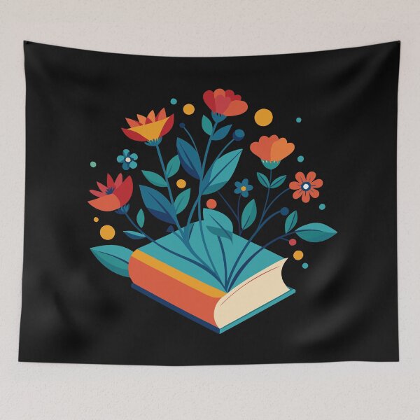 Artikelvorschau, Bücher und Blumen entworfen und verkauft von GraphicsClub.