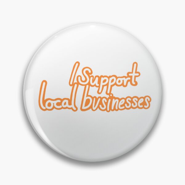 Item preview, "I Support Small Businesses" (ORANGE) designed and sold by kittybonesbasic.