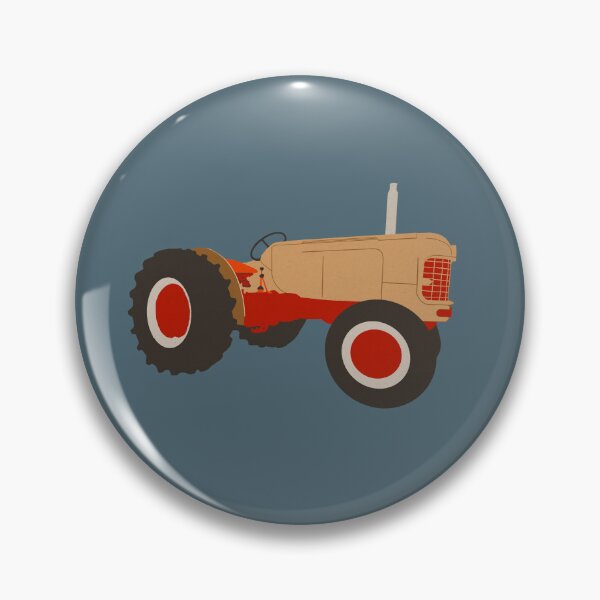 Item preview, Red and cream Tractor illustration designed and sold by SEADOGPRINTS.