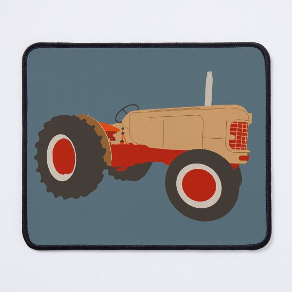Item preview, Red and cream Tractor illustration designed and sold by SEADOGPRINTS.