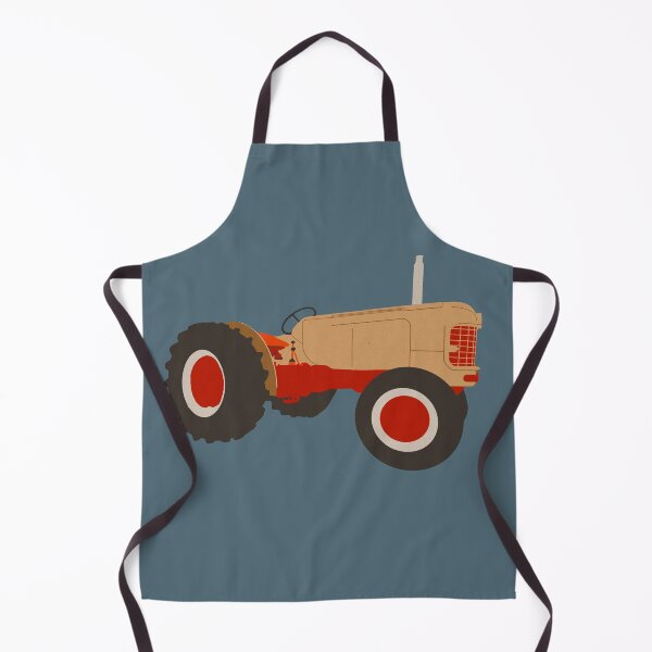Item preview, Red and cream Tractor illustration designed and sold by SEADOGPRINTS.