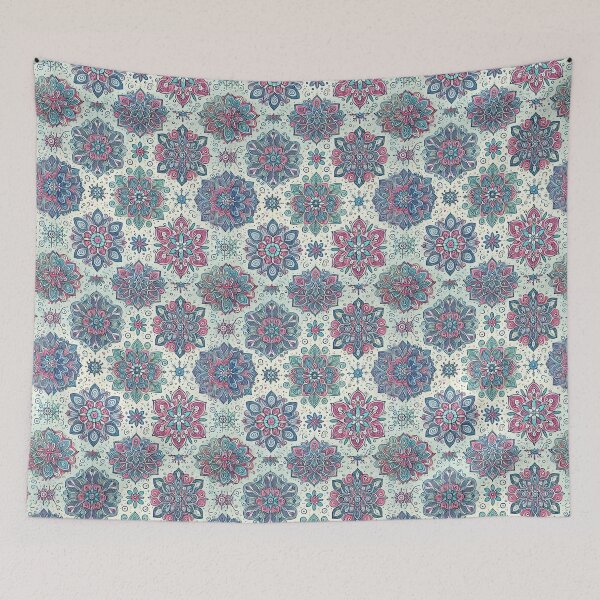 Item preview, Beautiful print of colorful snowflakes designed and sold by Maira Guerrero.