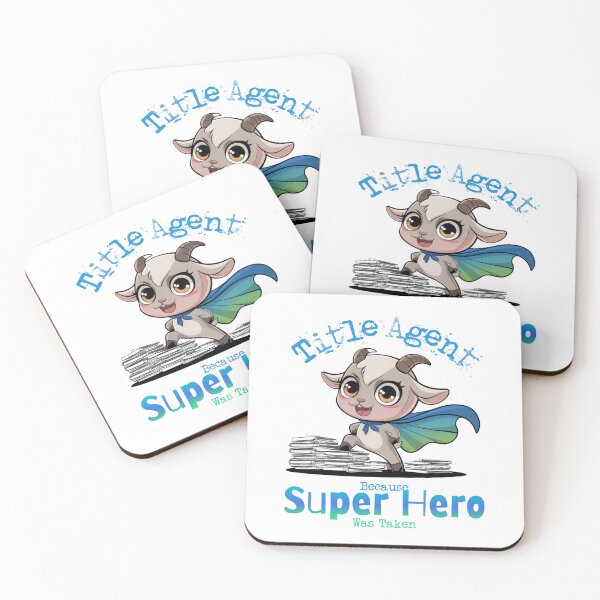 Item preview, Title Agent Because Super Hero Was Taken - Goat Superhero Design designed and sold by Wicked Title.