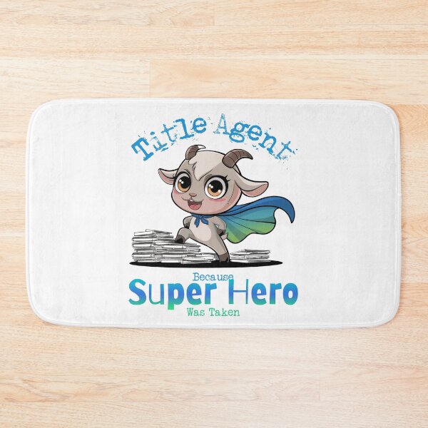Item preview, Title Agent Because Super Hero Was Taken - Goat Superhero Design designed and sold by Wicked Title.