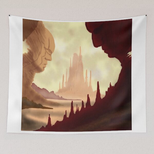 Item preview, Alien Landscape Faces designed and sold by lawrencehyde.