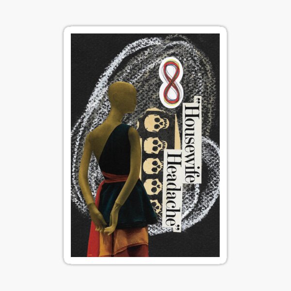 "Statue" Collage Sticker