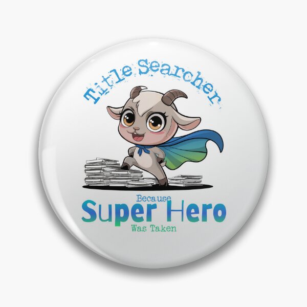 Item preview, Title Searcher Because Super Hero Was Taken - Goat Superhero designed and sold by Wicked Title.
