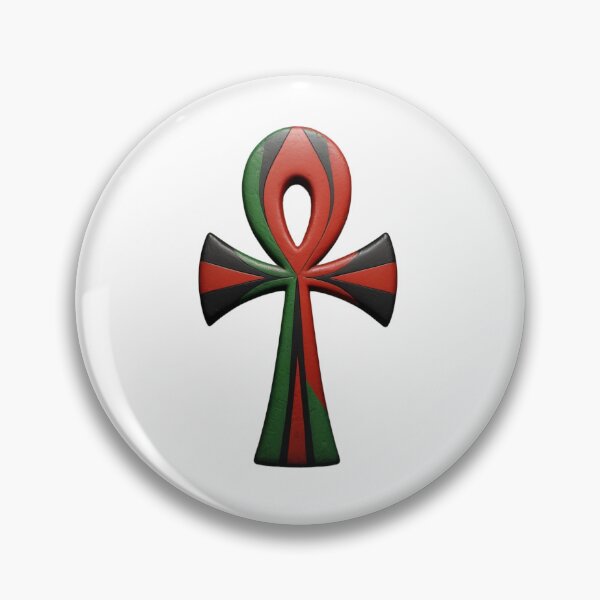 Item preview, RBG Ankh Cross Design Red Black and Green designed and sold by AnkhLyfeApparel.