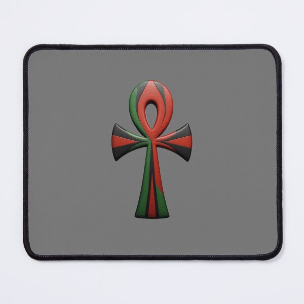 Item preview, RBG Ankh Cross Design Red Black and Green designed and sold by AnkhLyfeApparel.