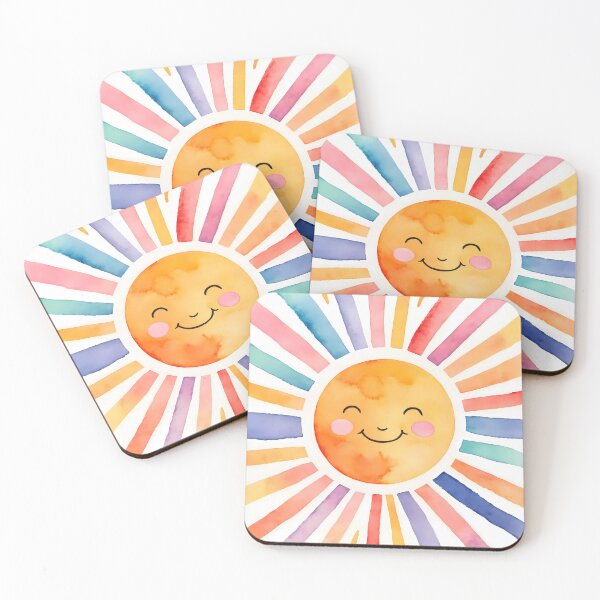 Item preview, Watercolor Sun Poster, Watercolor Nursery Prints Girl, Nursery Wall Art, Sun Wall Art Print, Girls Room Decor Aesthetic | Playroom Printable designed and sold by apixelwall.