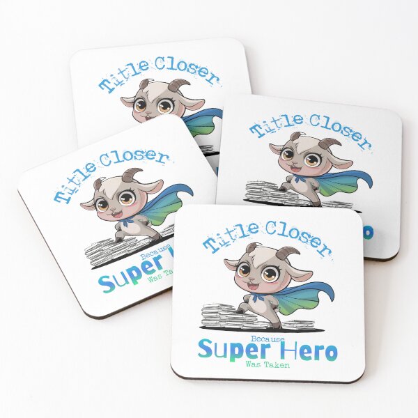 Item preview, Title Closer Because Super Hero Was Taken - Goat Superhero designed and sold by Wicked Title.