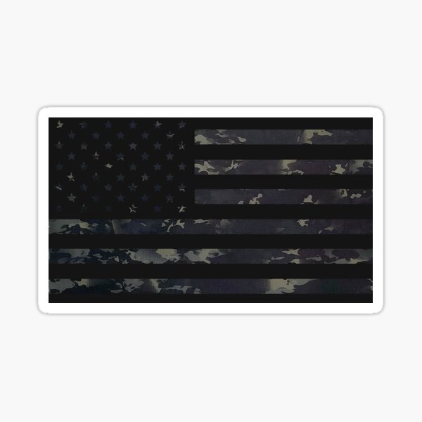 Item preview, American Flag Sticker - Multicam Black designed and sold by CPProjects.