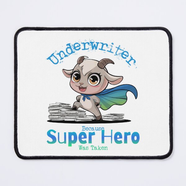 Item preview, Underwriter Because Super Hero Was Taken - Goat Superhero designed and sold by Wicked Title.