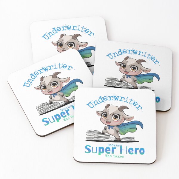Item preview, Underwriter Because Super Hero Was Taken - Goat Superhero designed and sold by Wicked Title.
