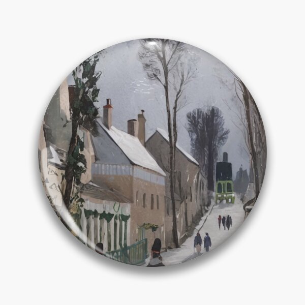 Item preview, Christmas Village Wall Art, Winter Wonderland Printable, Snowy Holiday Scene, Christmas Street Decor, Winter Print, Digital Christmas Decor designed and sold by apixelwall.
