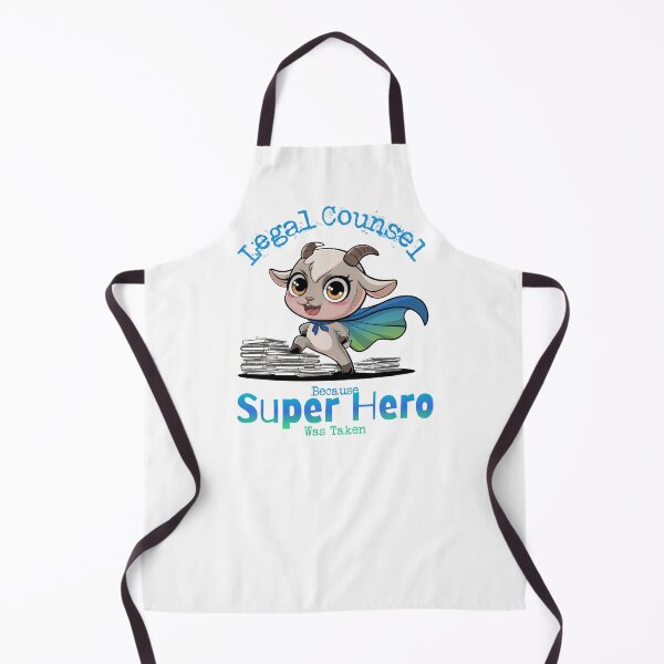 Item preview, Legal Counsel Because Super Hero Was Taken - Goat Superhero designed and sold by Wicked Title.