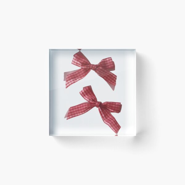 Item preview, Coquette red gingham bow  designed and sold by Pixiedrop.