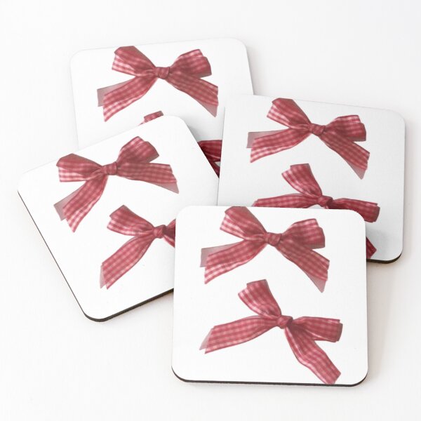 Item preview, Coquette red gingham bow  designed and sold by Pixiedrop.
