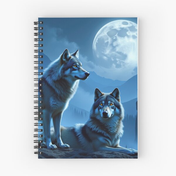 Item preview, Wolves under full moon designed and sold by Iskander369.
