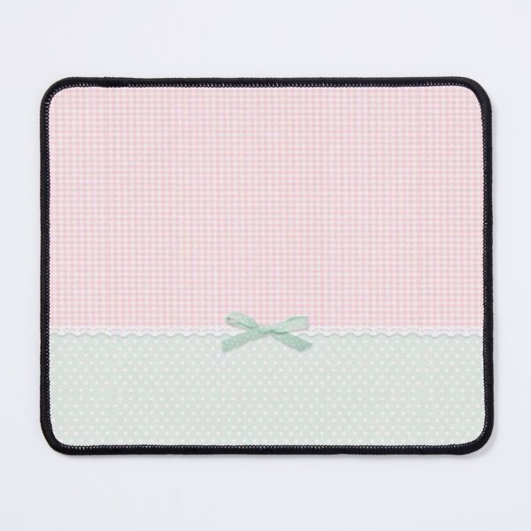 Item preview, Coquette pink and mint polka-dot bow pattern designed and sold by Pixiedrop.