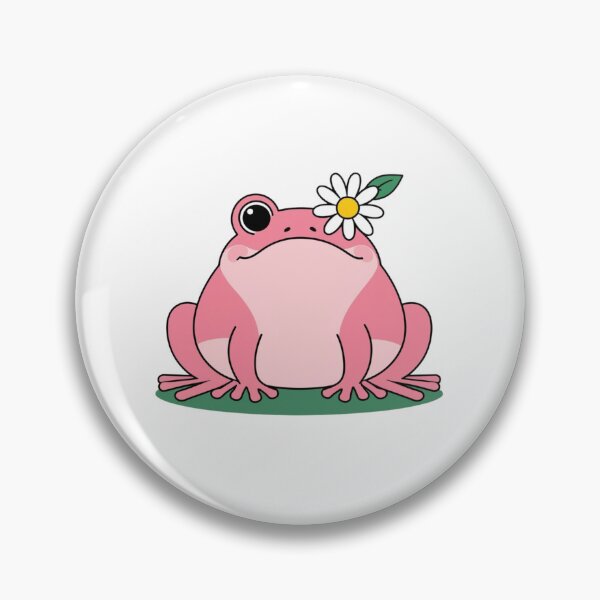 Item preview, Pink Daisy Frog - Cute Floral Frog Design designed and sold by haitrieuic96.