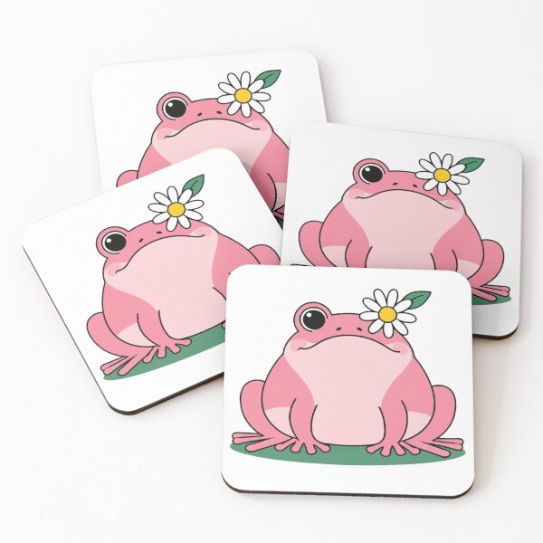 Item preview, Pink Daisy Frog - Cute Floral Frog Design designed and sold by haitrieuic96.