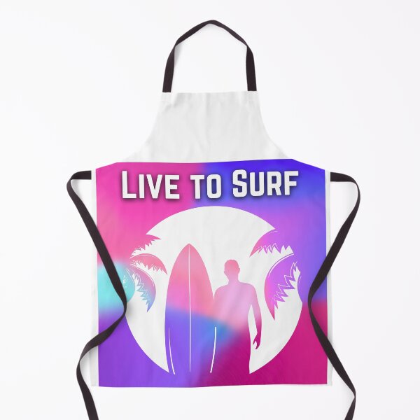 Item preview, Live to Surf: Surfer Silhouette with Multicolored Vibrant Sunset Background designed and sold by Fredster1966.