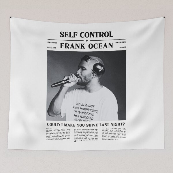 Item preview, Frank Ocean Retro Newspaper Print, Self Control Lyrics Print, Self Control Poster, Frank Ocean Poster, Blonde Poster, Game Room Decor designed and sold by apixelwall.