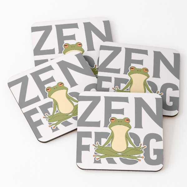Item preview, Zen Frog Yoga T-Shirt - Meditating Frog Sticker Design, Mindful Tee for Yoga Lovers, Zen Style Shirt designed and sold by benjyjump.