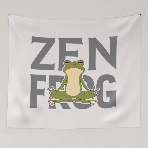 Item preview, Zen Frog Yoga T-Shirt - Meditating Frog Sticker Design, Mindful Tee for Yoga Lovers, Zen Style Shirt designed and sold by benjyjump.