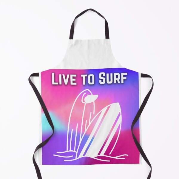 Item preview, Live to Surf: Surfboard Silhouette with Multicolored Vibrant Sunset Background designed and sold by Fredster1966.
