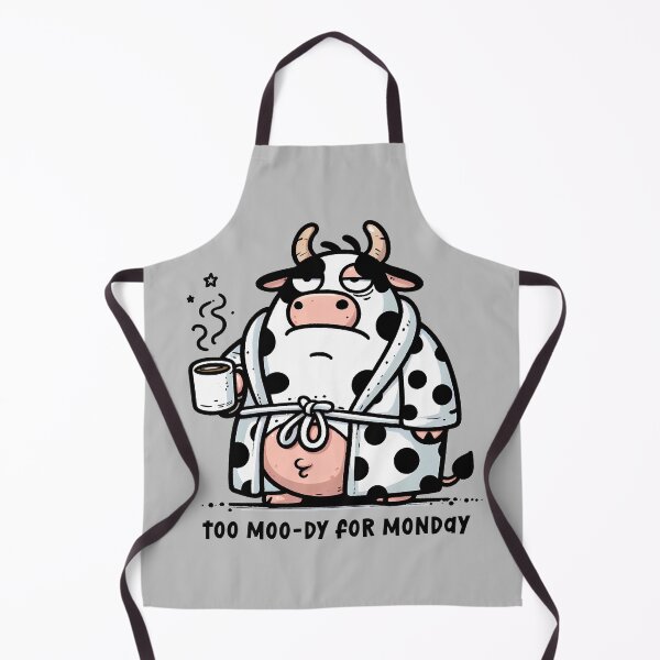 Item preview, Cow in a Robe Drinking Coffee designed and sold by FrozenRoscoe.