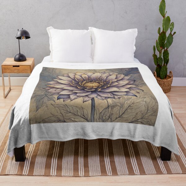 Item preview, ink drawn flower II designed and sold by melissabeta.