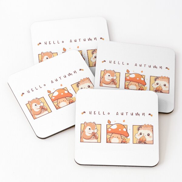 Item preview, Hello Autumn! Cute Season Thanksgiving and Fall Color Animals Lovers designed and sold by Loyaltees Apparel.