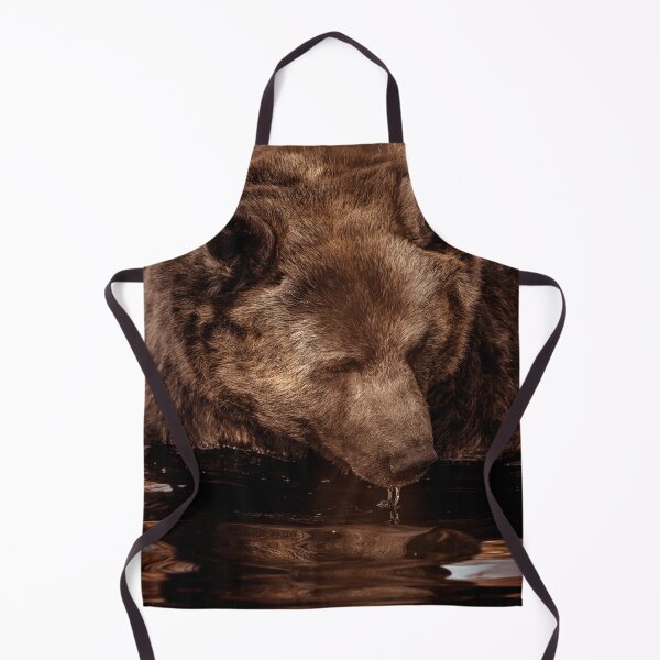 Item preview, Grizzly Bear drinking water designed and sold by Kana Photography.