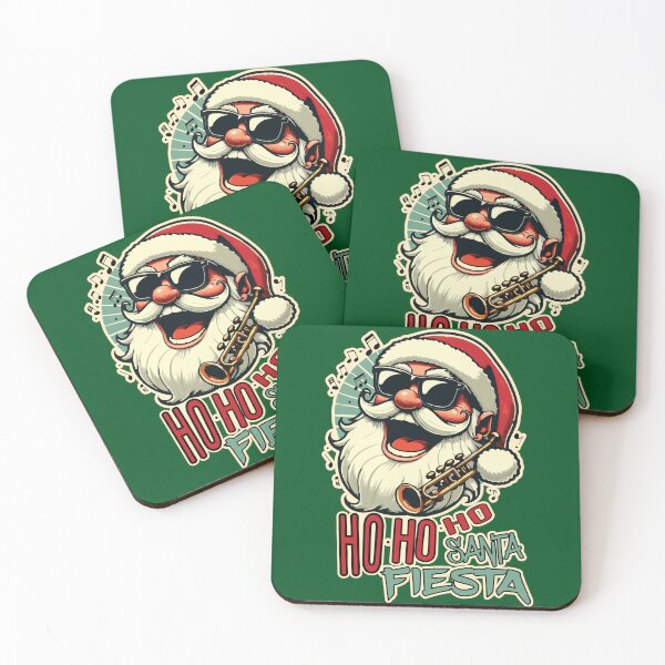Item preview, Cool funny Santa Claus wearing sunglasses for a cool Christmas party (Ho-ho-ho, Santa Fiesta) designed and sold by ZerNatR.